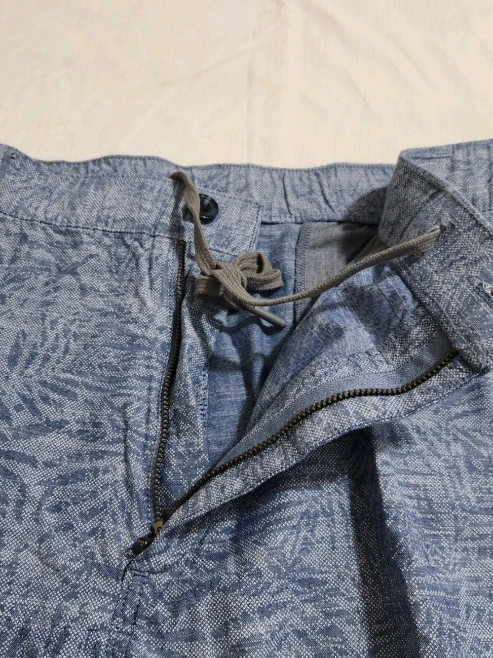 Roundtree & Yorke Mens Size 42 Shorts Blue Flat Ft Stretch Casuals Inseam 7 06